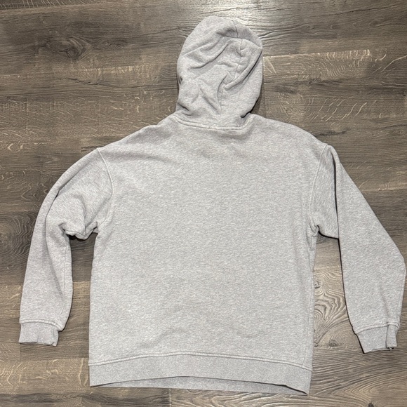 Adidas Men's Light Gray Trefoil Zip-Up Hoodie - Picture 5 of 5